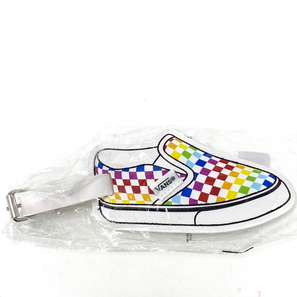 Vans Family Check Bag Luggage Tag Multi Pride